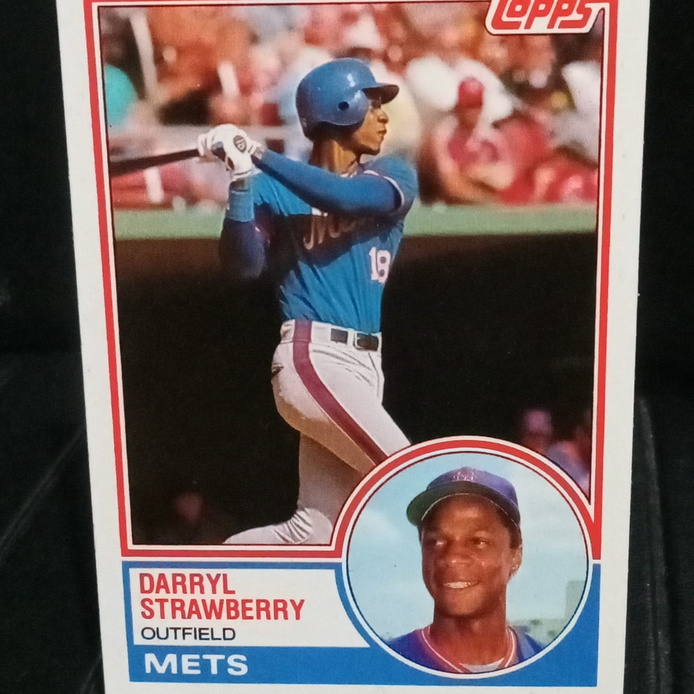 Topps Baseball Card - Blue and Red